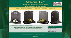 Desktop Screenshot of memorial-care.co.uk