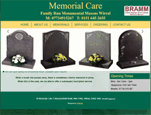 Tablet Screenshot of memorial-care.co.uk